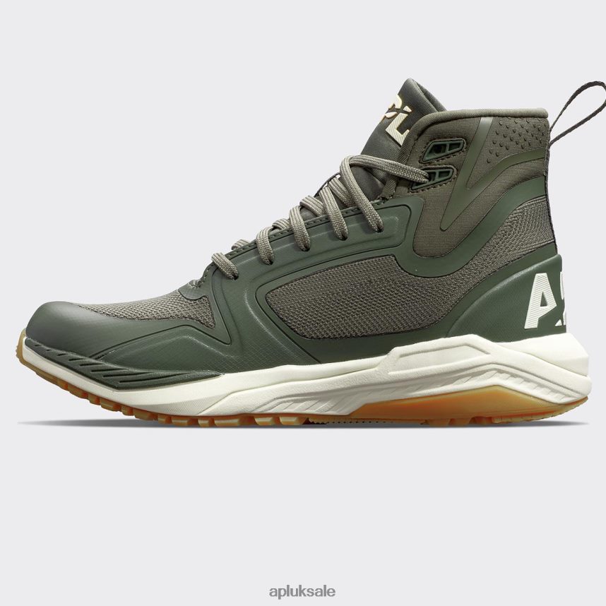 APL TechLoom Defender 41 - VH8XNZ1115 APL Shoes UK Fatigue/Pristine/Gum Men Outdoors