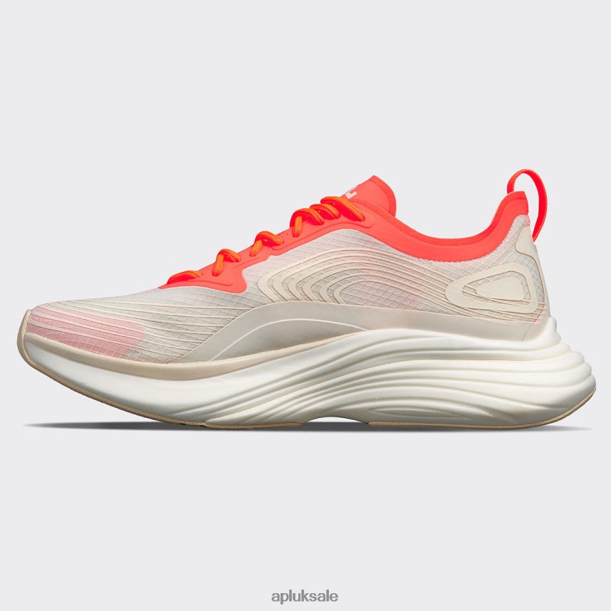 APL Streamline 22 - VH8XNZ798 APL Shoes UK Pristine/Impulse Red/White Men Running