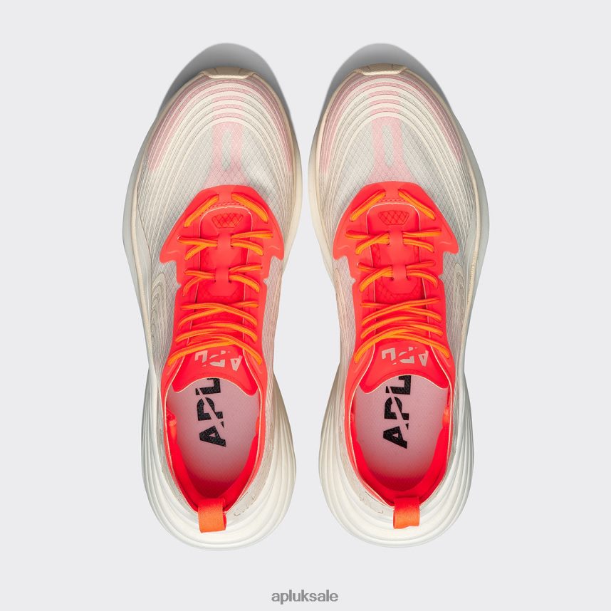 APL Streamline 22 - VH8XNZ798 APL Shoes UK Pristine/Impulse Red/White Men Running