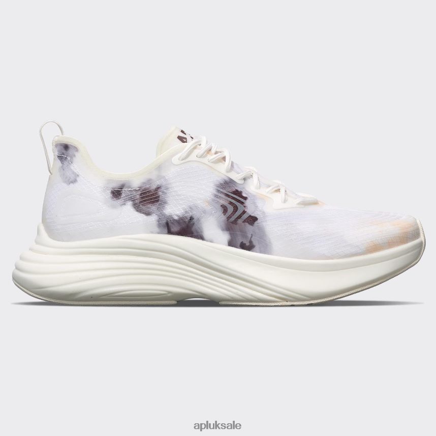 APL Streamline 23 - VH8XNZ883 APL Shoes UK Ivory/Chocolate/Tie Dye Men Running