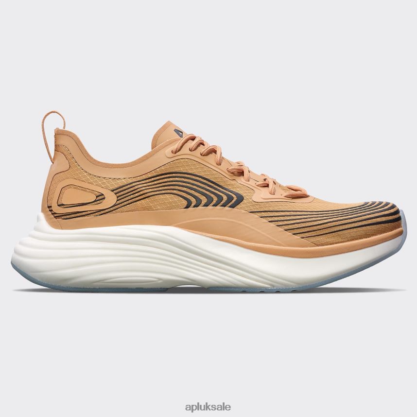 APL Streamline 23 - VH8XNZ901 APL Shoes UK Tan/Black/White Men Running