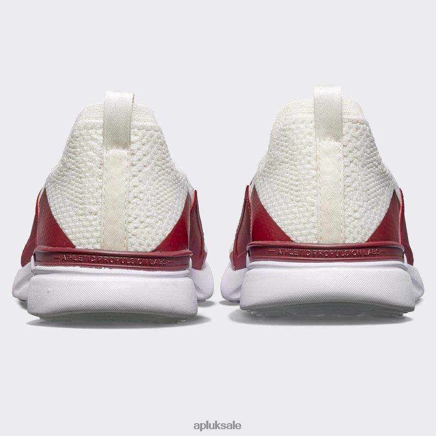 APL TechLoom Bliss 31 - VH8XNZ804 APL Shoes UK Burgundy/Ivory/White Men Running