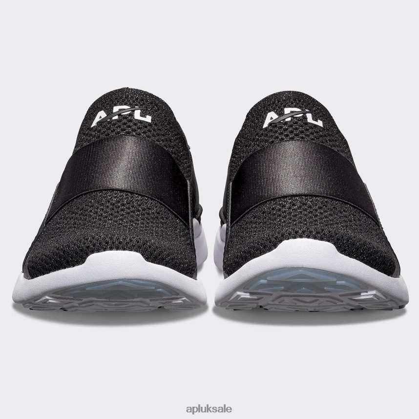 APL TechLoom Bliss 31 - VH8XNZ821 APL Shoes UK Metallic Black/White Men Running