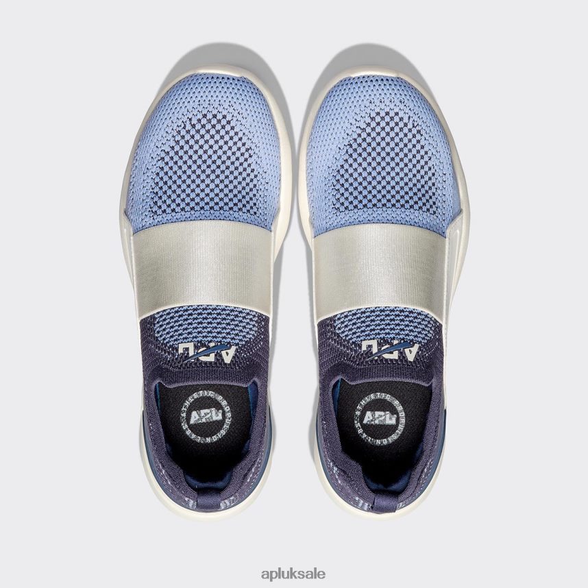 APL TechLoom Bliss 31 - VH8XNZ861 APL Shoes UK Ivory/Midnight/Forged Blue Men Running