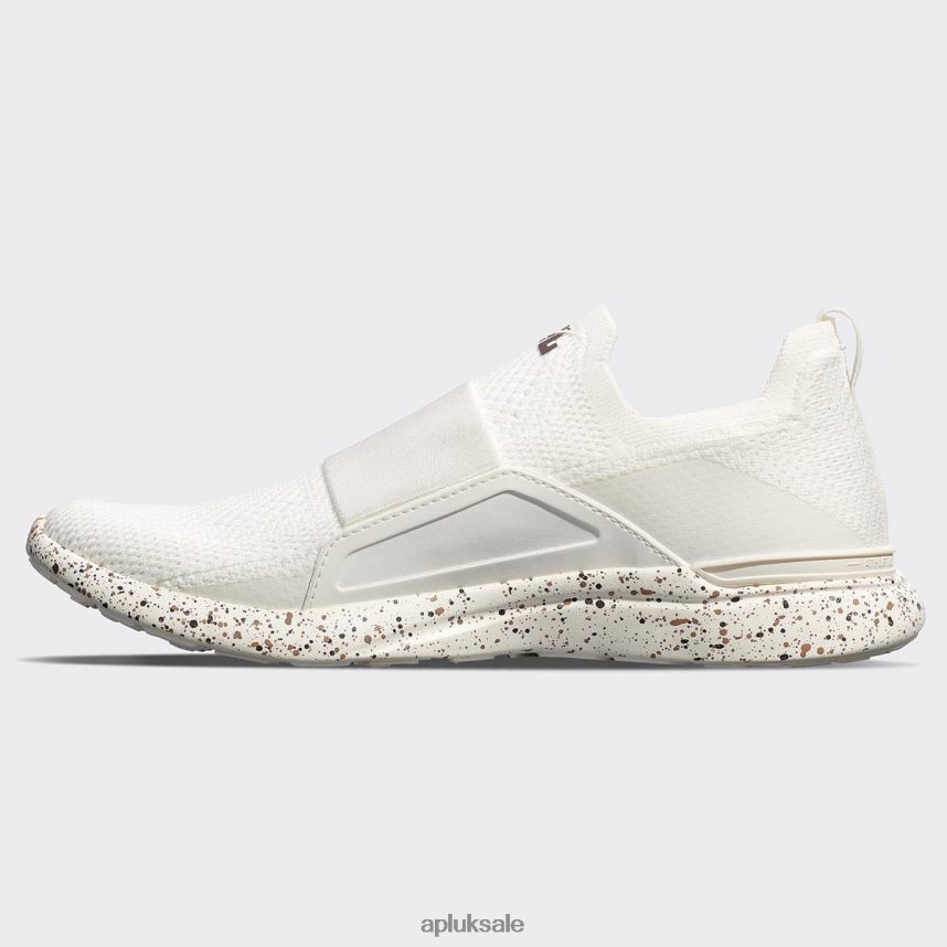APL TechLoom Bliss 32 - VH8XNZ884 APL Shoes UK Ivory/Chocolate/Speckle Men Running