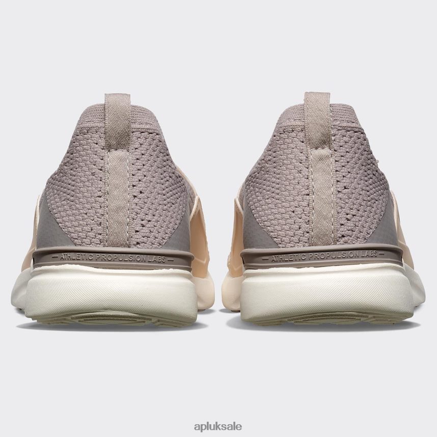 APL TechLoom Bliss 32 - VH8XNZ891 APL Shoes UK Tundra/Beach/Ivory Men Running