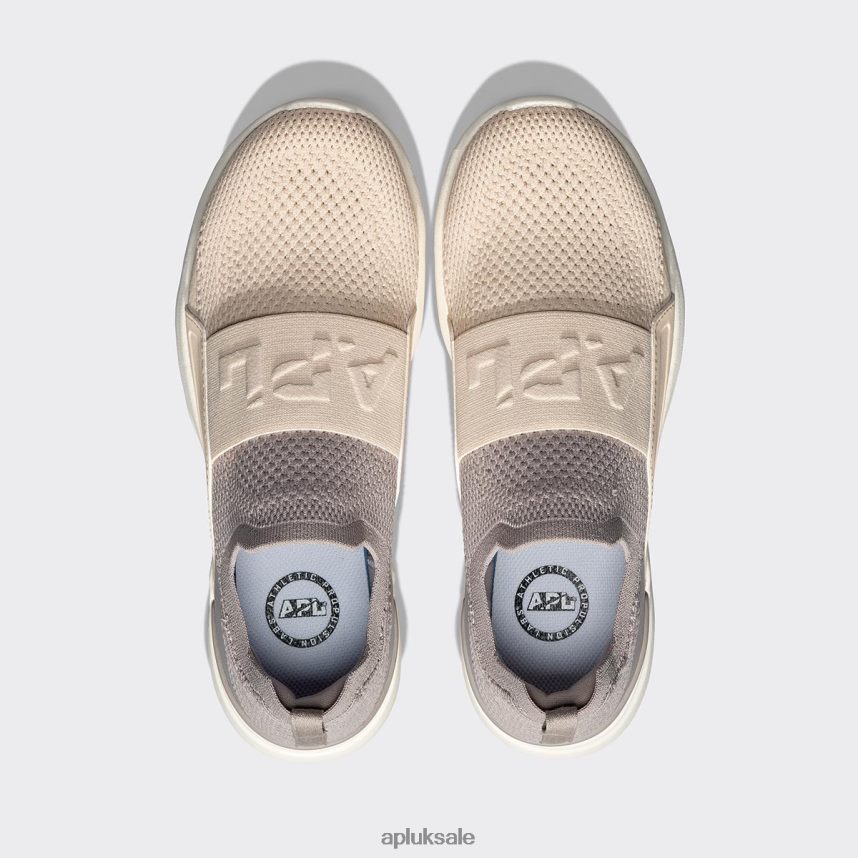 APL TechLoom Bliss 32 - VH8XNZ891 APL Shoes UK Tundra/Beach/Ivory Men Running
