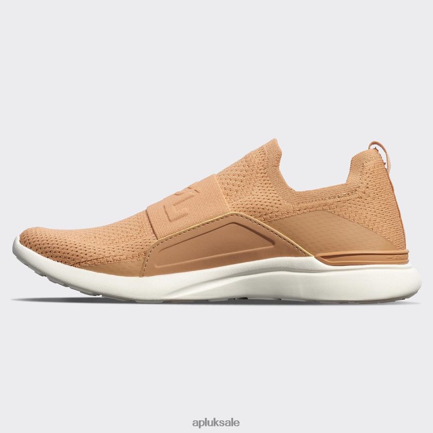 APL TechLoom Bliss 32 - VH8XNZ898 APL Shoes UK Tan/Ivory Men Running