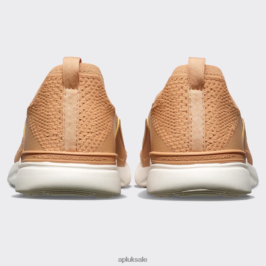 APL TechLoom Bliss 32 - VH8XNZ898 APL Shoes UK Tan/Ivory Men Running