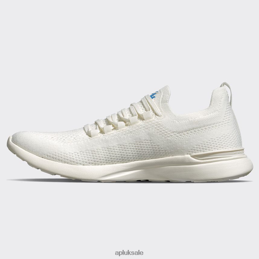 APL TechLoom Breeze 37 - VH8XNZ719 APL Shoes UK Ivory/Coastal Blue Men Running