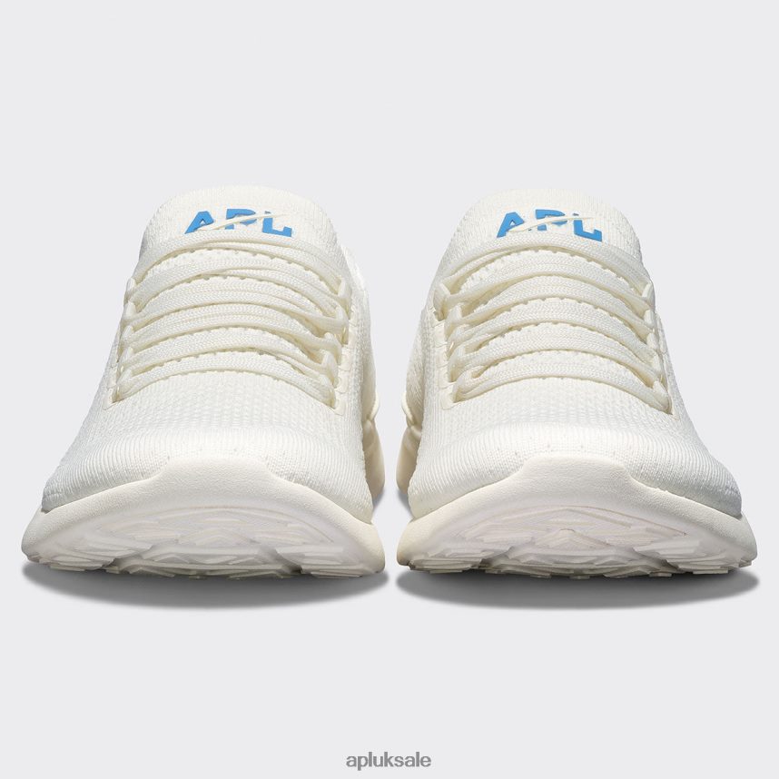 APL TechLoom Breeze 37 - VH8XNZ719 APL Shoes UK Ivory/Coastal Blue Men Running