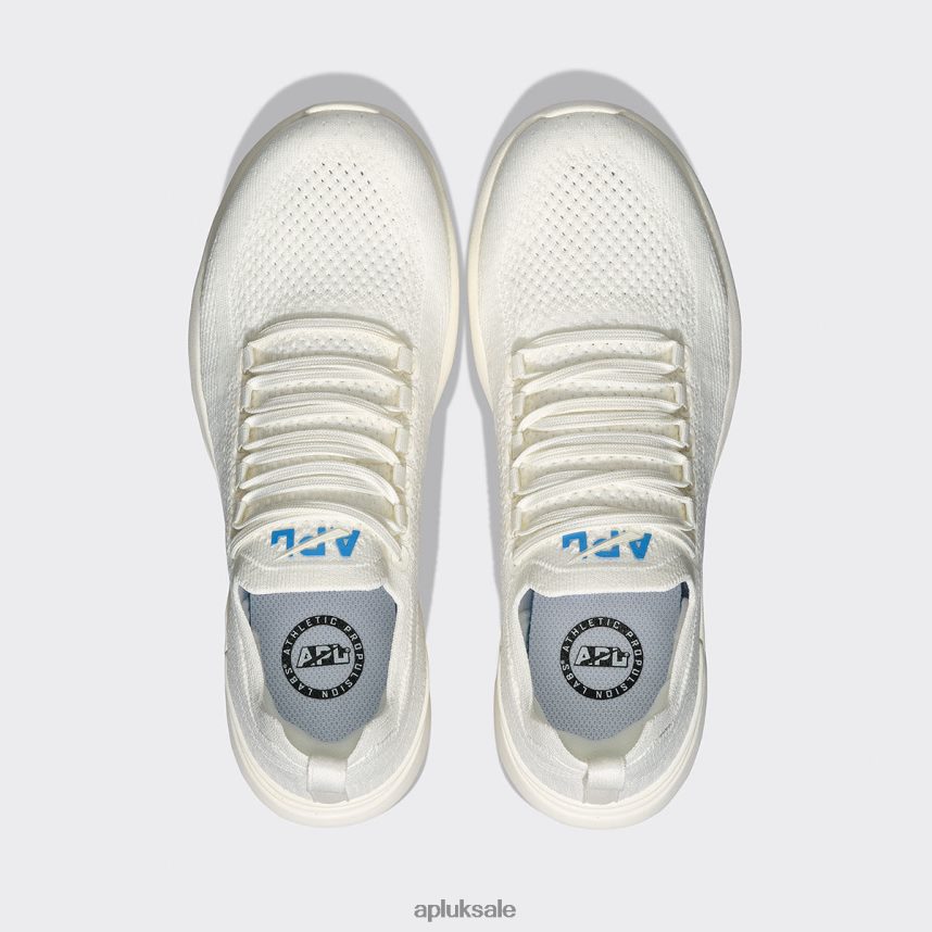 APL TechLoom Breeze 37 - VH8XNZ719 APL Shoes UK Ivory/Coastal Blue Men Running