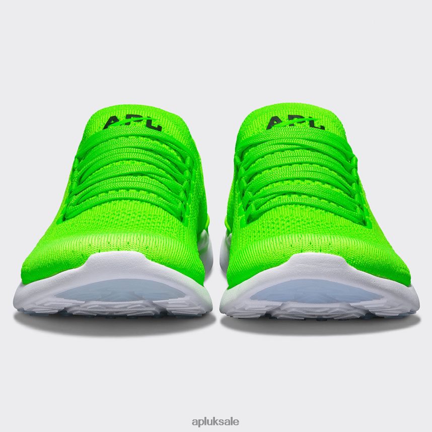 APL TechLoom Breeze 37 - VH8XNZ729 APL Shoes UK Green/Black/White Men Running