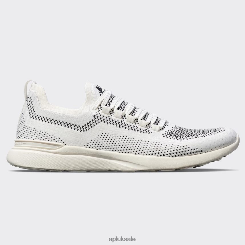 APL TechLoom Breeze 38 - VH8XNZ809 APL Shoes UK Ivory/Black Men Running