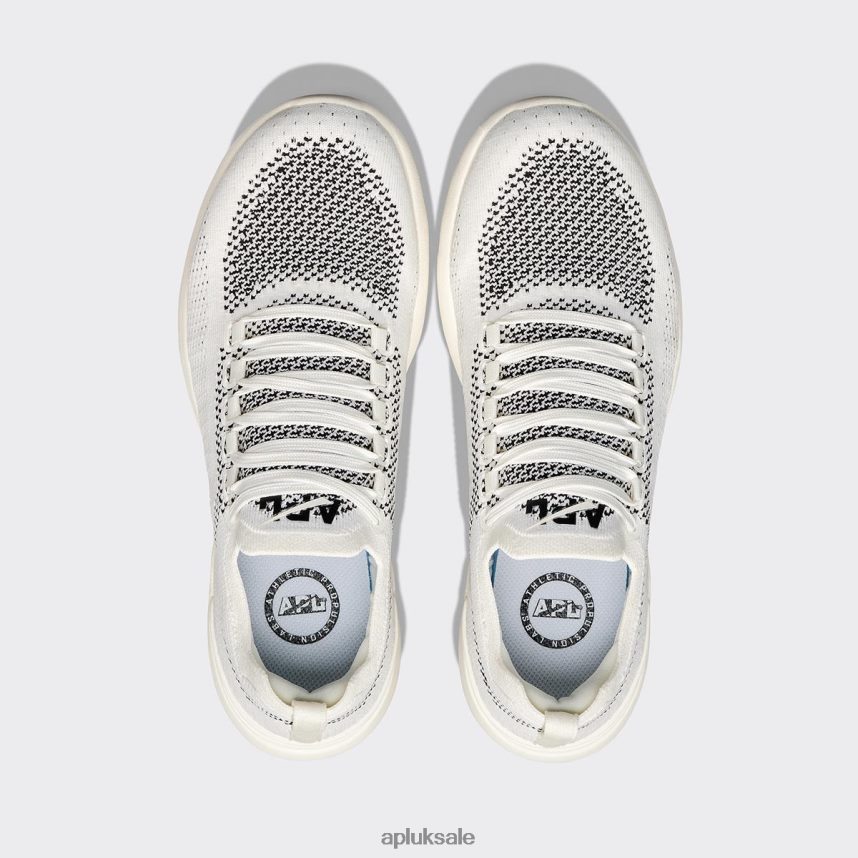 APL TechLoom Breeze 38 - VH8XNZ809 APL Shoes UK Ivory/Black Men Running