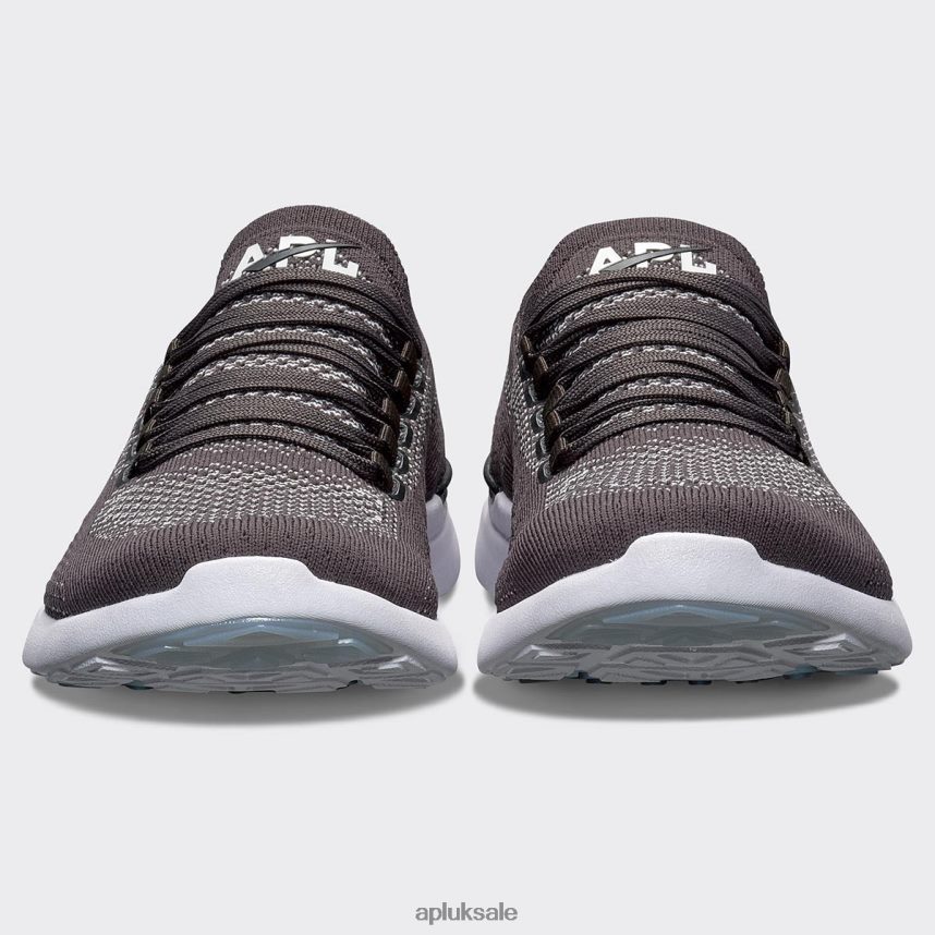 APL TechLoom Breeze 38 - VH8XNZ832 APL Shoes UK Anthracite/Steel Grey/White Men Running