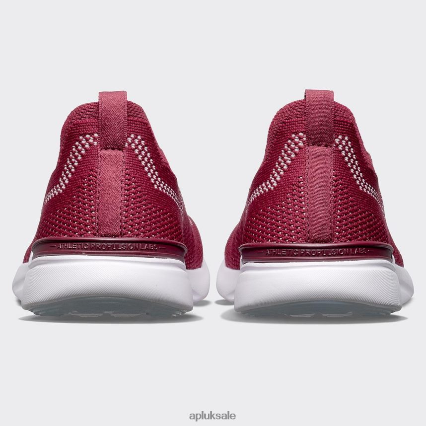 APL TechLoom Breeze 38 - VH8XNZ870 APL Shoes UK Burgundy/Bleached Pink/White Men Running