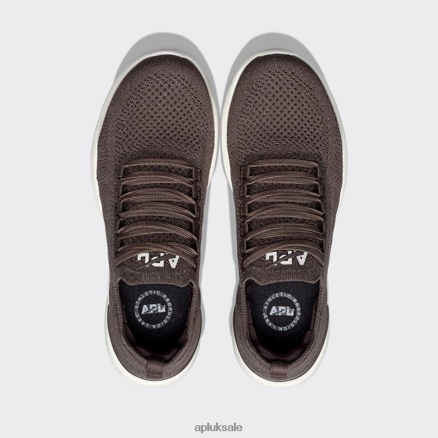APL TechLoom Breeze 39 - VH8XNZ881 APL Shoes UK Metallic Chocolate/Ivory Men Running