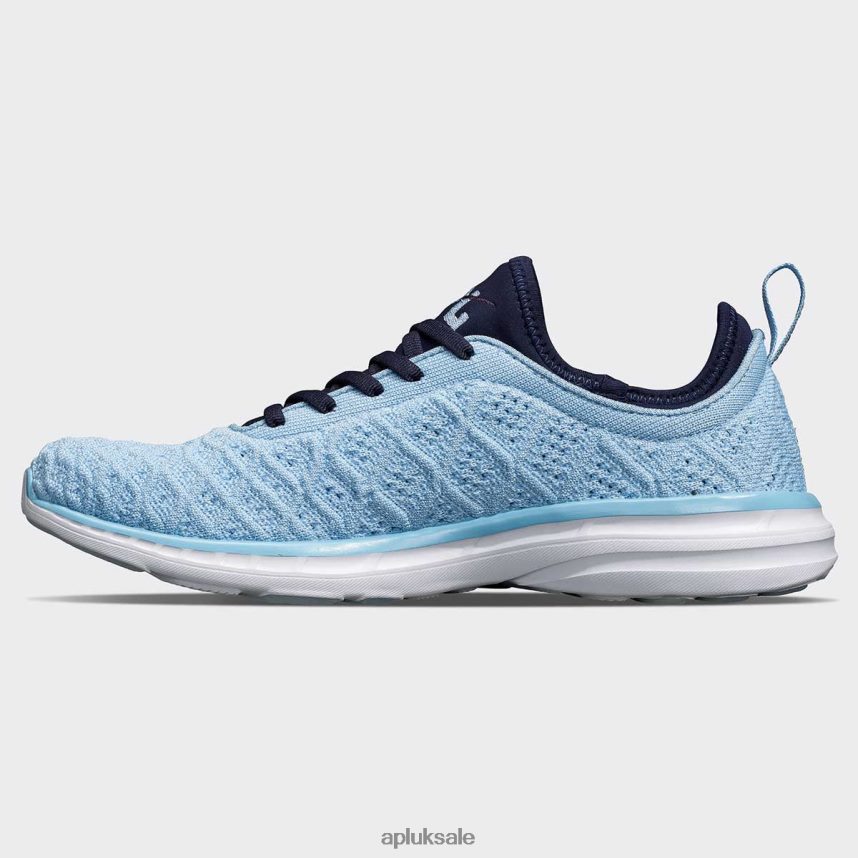 APL TechLoom Phantom 45 - VH8XNZ761 APL Shoes UK Ice Blue/Navy/White Men Running