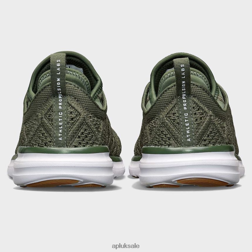 APL TechLoom Phantom 45 - VH8XNZ788 APL Shoes UK Fatigue/White/Gum Men Running