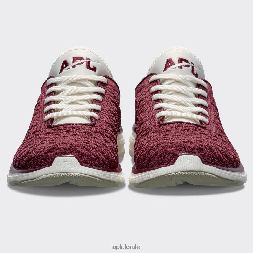 APL TechLoom Phantom 45 - VH8XNZ848 APL Shoes UK Burgundy/Ivory Men Running