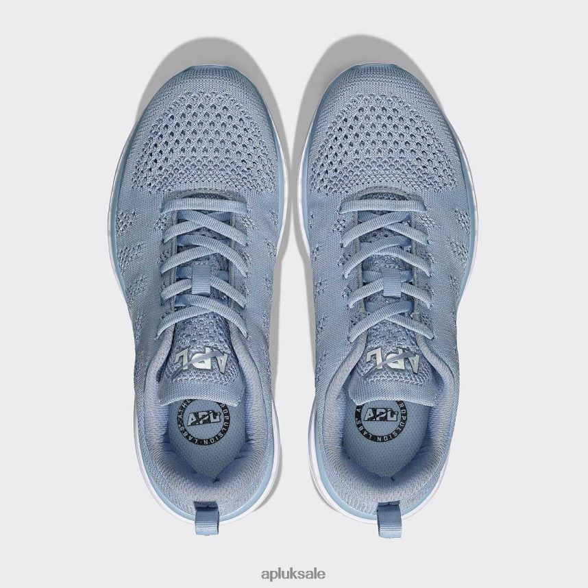 APL TechLoom Pro 48 - VH8XNZ752 APL Shoes UK Frozen Grey/Ivory/White Men Running