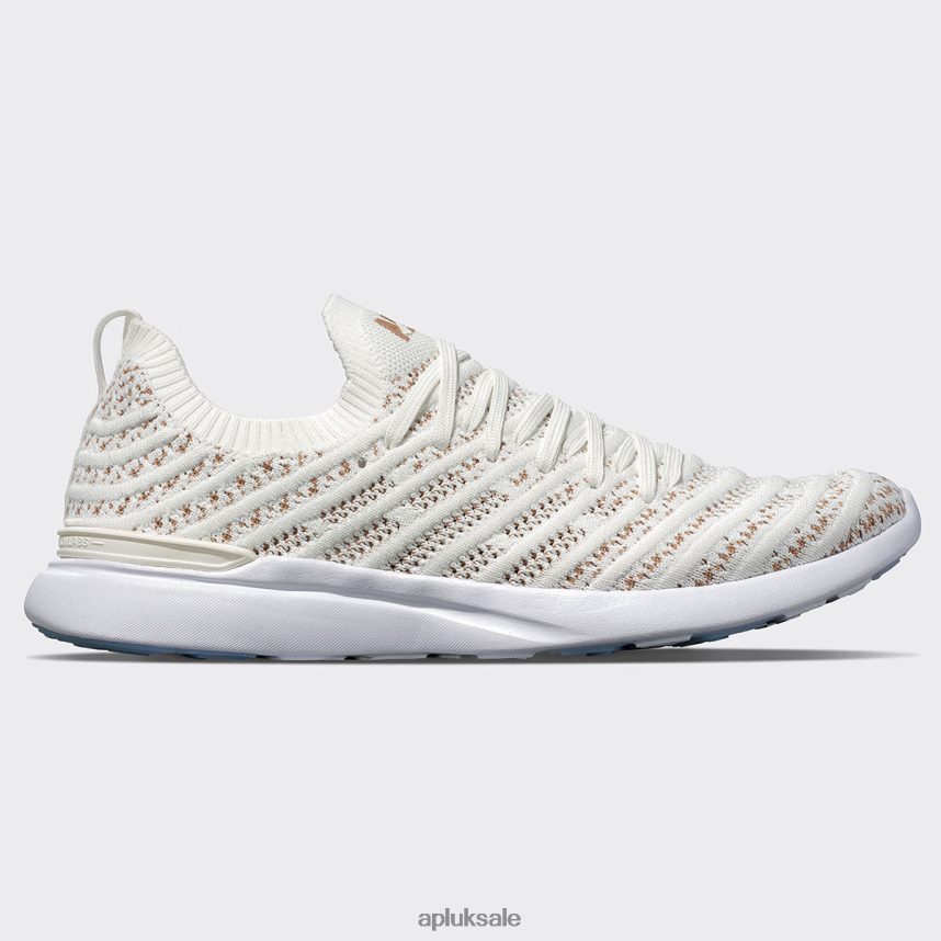 APL TechLoom Wave 61 - VH8XNZ730 APL Shoes UK Ivory/Caramel/White Men Running