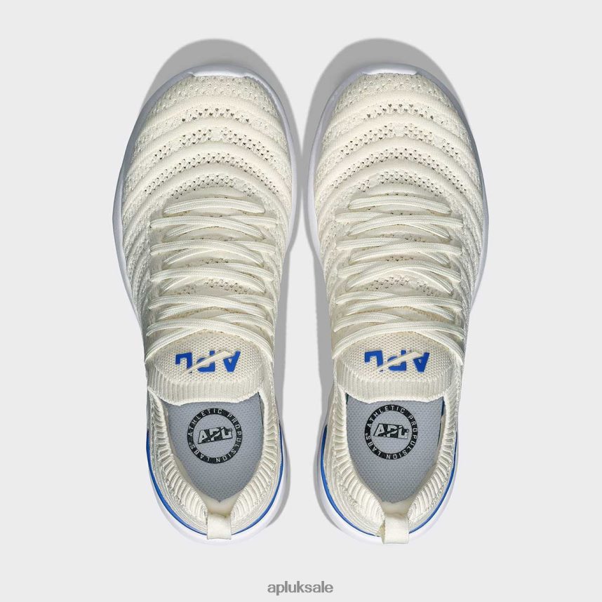 APL TechLoom Wave 62 - VH8XNZ787 APL Shoes UK Pristine/Cobalt/White Men Running