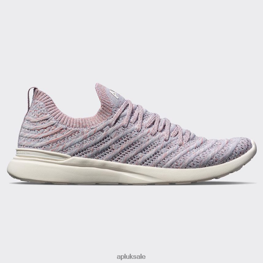 APL TechLoom Wave 62 - VH8XNZ867 APL Shoes UK Frozen Grey/Cedar/Melange Men Running