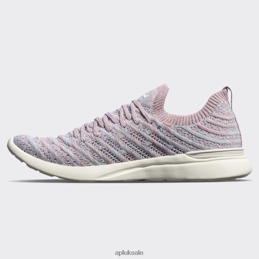 APL TechLoom Wave 62 - VH8XNZ867 APL Shoes UK Frozen Grey/Cedar/Melange Men Running