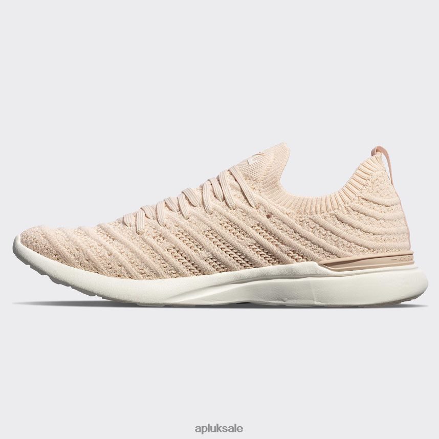 APL TechLoom Wave 62 - VH8XNZ879 APL Shoes UK Warm Silk/Ivory Men Running