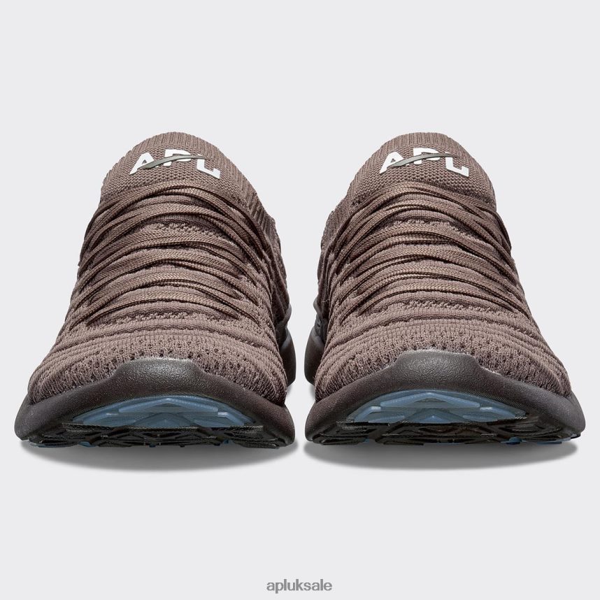 APL TechLoom Wave 62 - VH8XNZ882 APL Shoes UK Chocolate/White Men Running