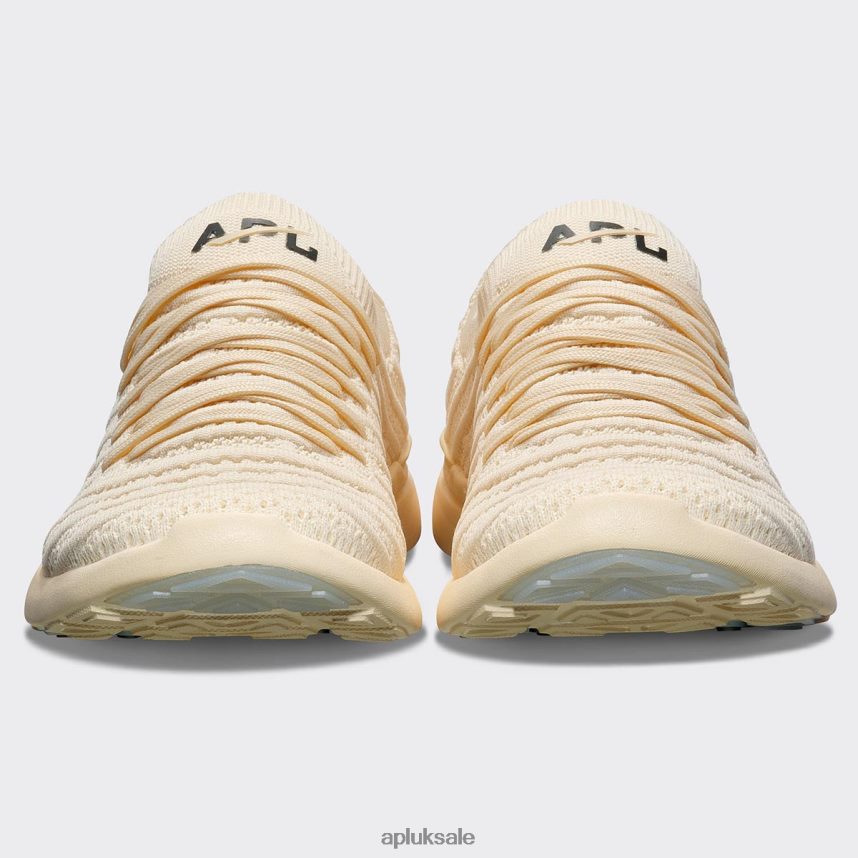 APL TechLoom Wave 62 - VH8XNZ887 APL Shoes UK Vanilla/Black Men Running