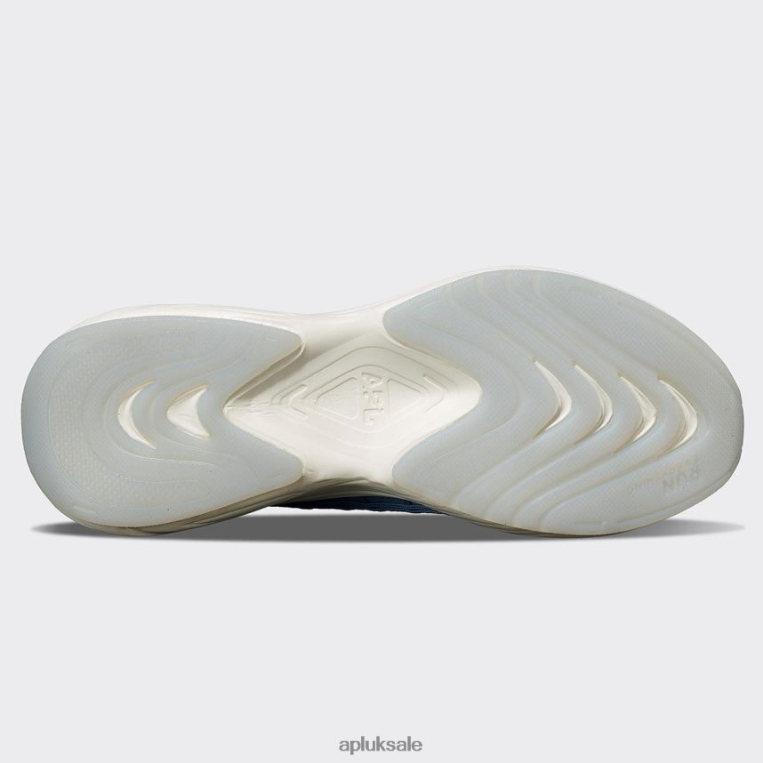 APL TechLoom Zipline 67 - VH8XNZ715 APL Shoes UK Ice Blue/Burgundy/Ribbed Men Running