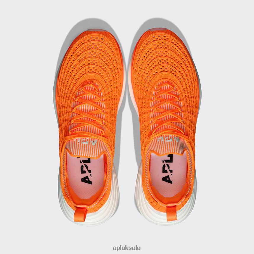 APL TechLoom Zipline 68 - VH8XNZ743 APL Shoes UK Molten/Pristine/Ribbed Men Running