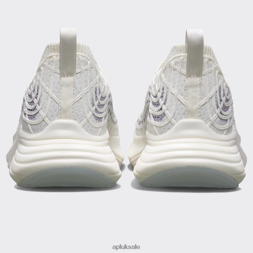 APL TechLoom Zipline 68 - VH8XNZ748 APL Shoes UK Ivory/Medium Grey Men Running