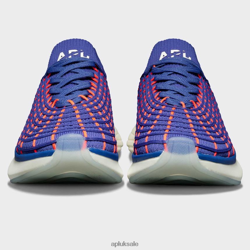 APL TechLoom Zipline 68 - VH8XNZ755 APL Shoes UK Blue Haze/Impulse Red Men Running