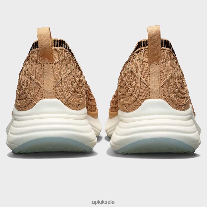 APL TechLoom Zipline 68 - VH8XNZ775 APL Shoes UK Tan/Black/Ribbed Men Running