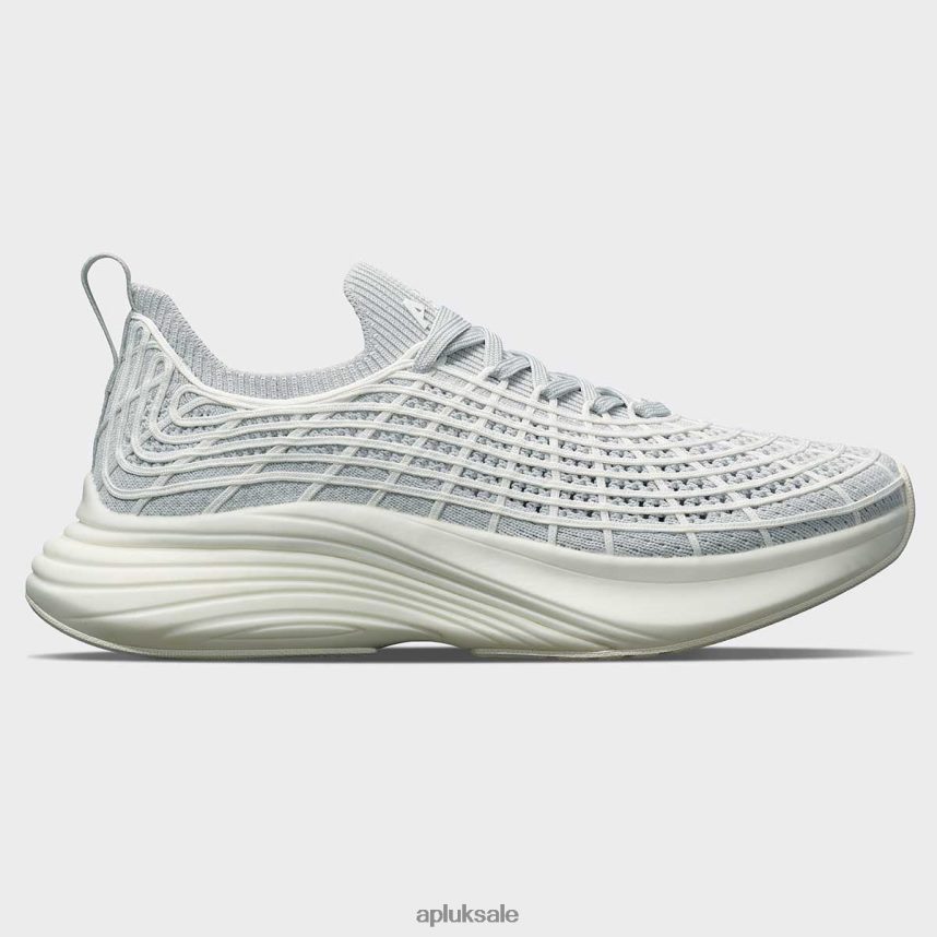 APL TechLoom Zipline 69 - VH8XNZ784 APL Shoes UK Steel Grey/Ivory Men Running