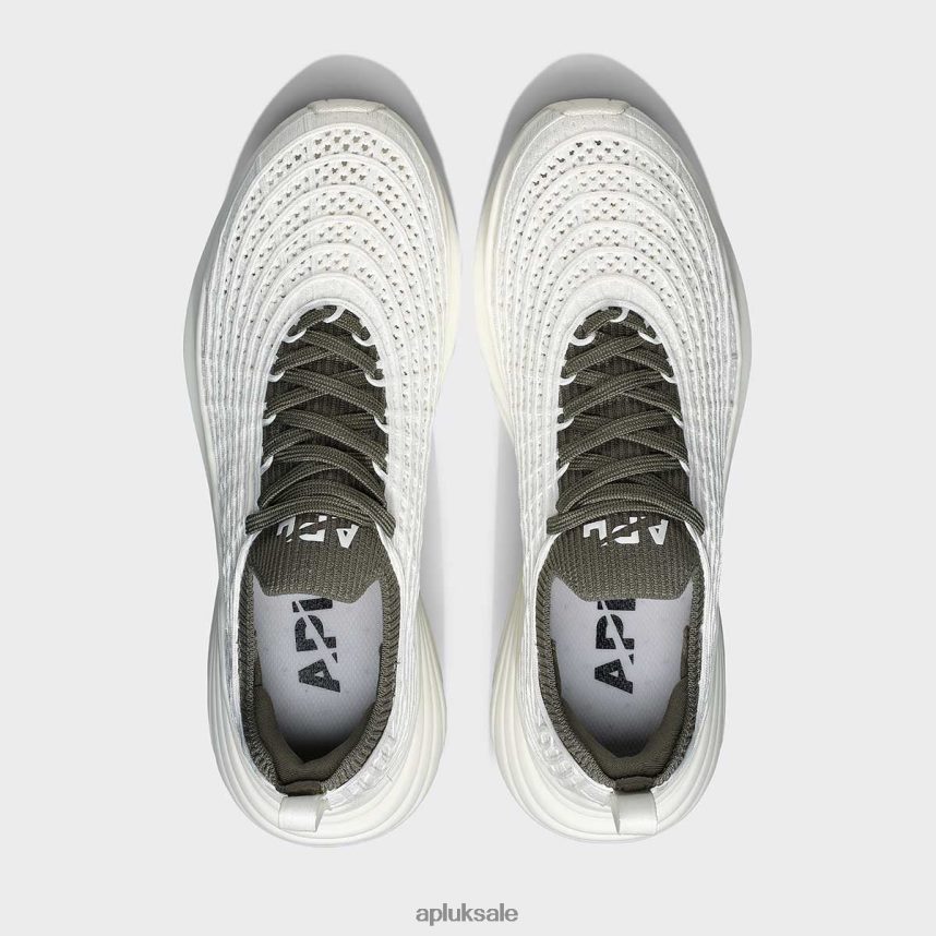 APL TechLoom Zipline 69 - VH8XNZ796 APL Shoes UK Ivory/Fatigue Men Running