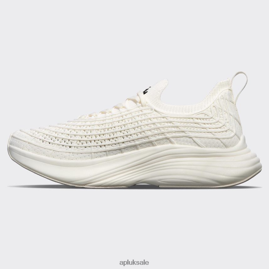 APL TechLoom Zipline 69 - VH8XNZ810 APL Shoes UK Ivory/Black Men Running