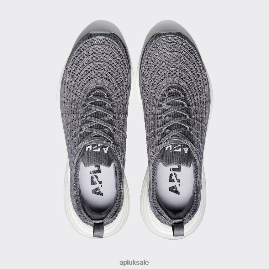 APL TechLoom Zipline 69 - VH8XNZ823 APL Shoes UK Smoke/White Men Running