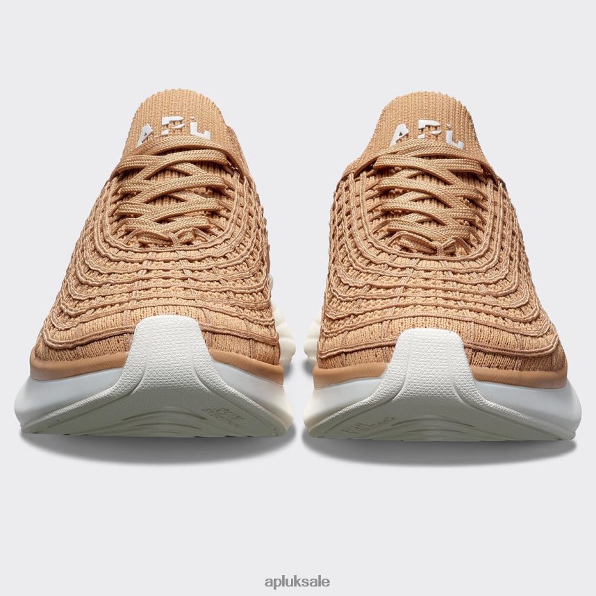 APL TechLoom Zipline 69 - VH8XNZ852 APL Shoes UK Tan/Ivory Men Running