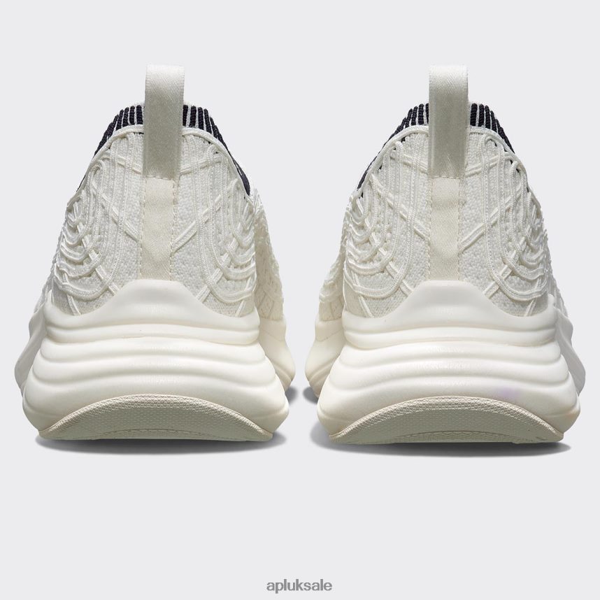 APL TechLoom Zipline 69 - VH8XNZ853 APL Shoes UK Ivory/Midnight/Ribbed Men Running