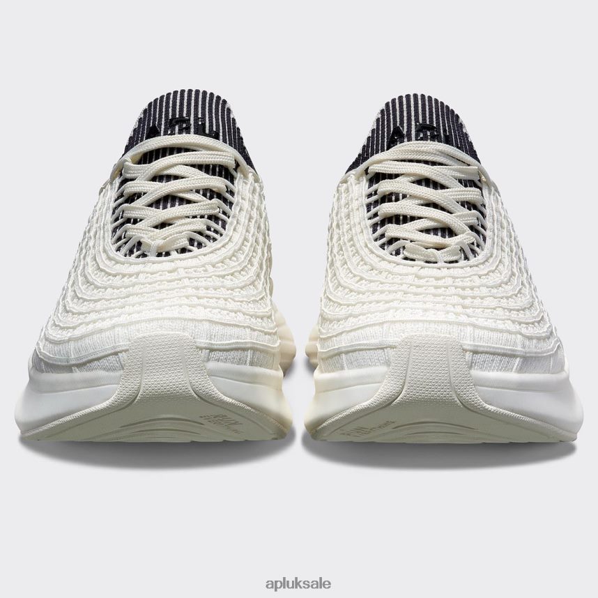 APL TechLoom Zipline 69 - VH8XNZ853 APL Shoes UK Ivory/Midnight/Ribbed Men Running