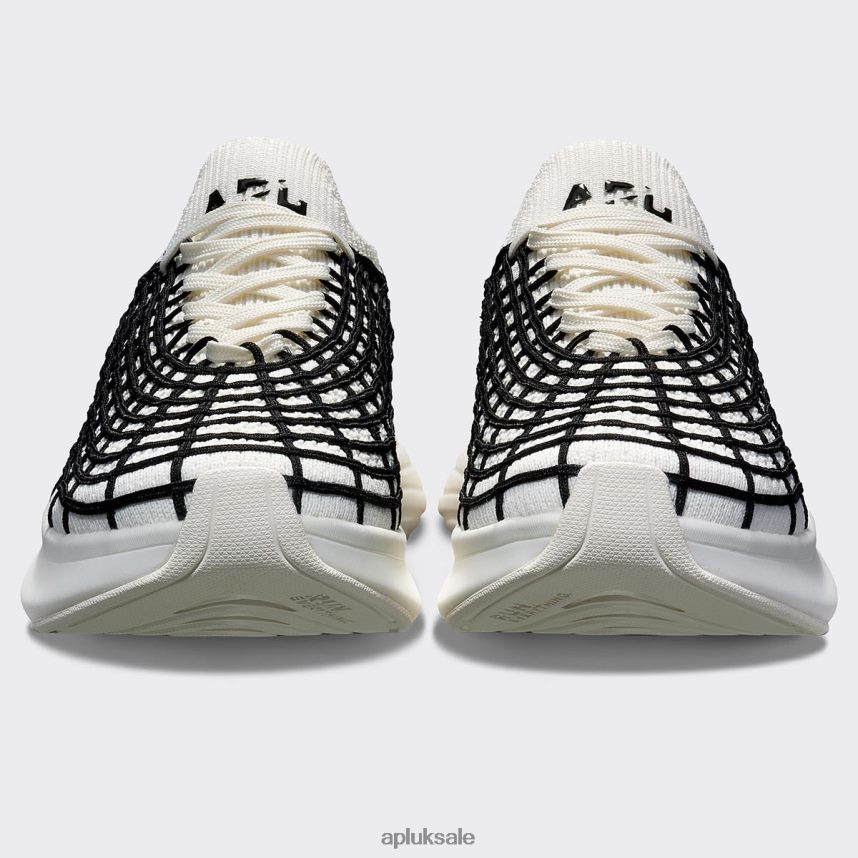 APL TechLoom Zipline 69 - VH8XNZ854 APL Shoes UK Ivory/Black Men Running