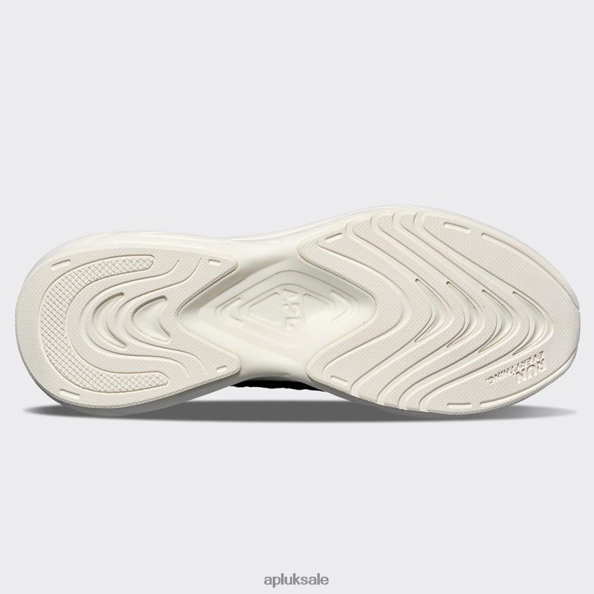 APL TechLoom Zipline 69 - VH8XNZ854 APL Shoes UK Ivory/Black Men Running