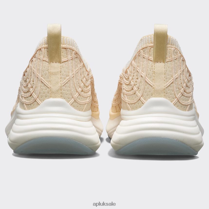 APL TechLoom Zipline 70 - VH8XNZ859 APL Shoes UK Vanilla/Ivory/Ribbed Men Running