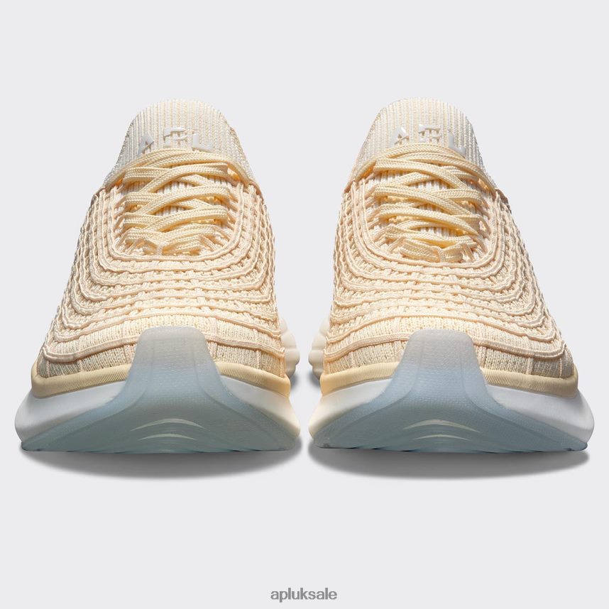 APL TechLoom Zipline 70 - VH8XNZ859 APL Shoes UK Vanilla/Ivory/Ribbed Men Running