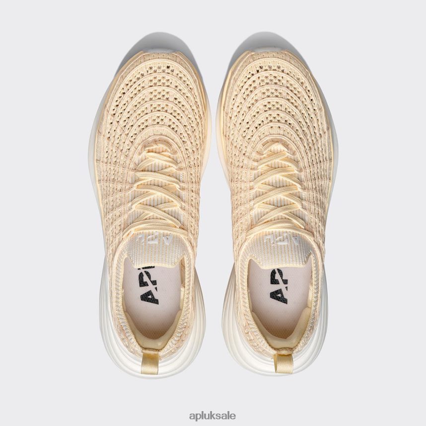 APL TechLoom Zipline 70 - VH8XNZ859 APL Shoes UK Vanilla/Ivory/Ribbed Men Running